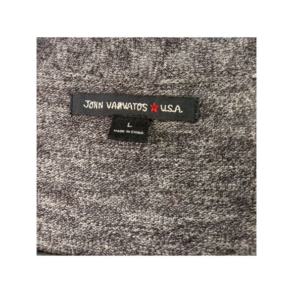 John Varvatos Gray Knit Cardigan – Size L - Picture 4 of 6